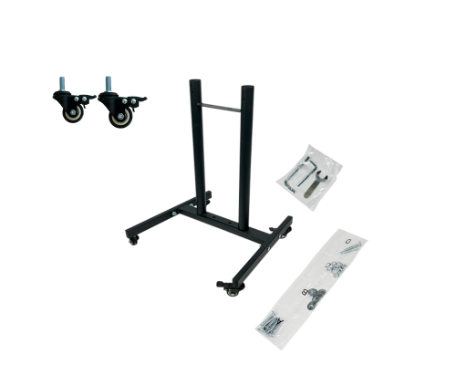 Основание от напольной мобильной стойки TV1300 с колёсами и крепежными винтами