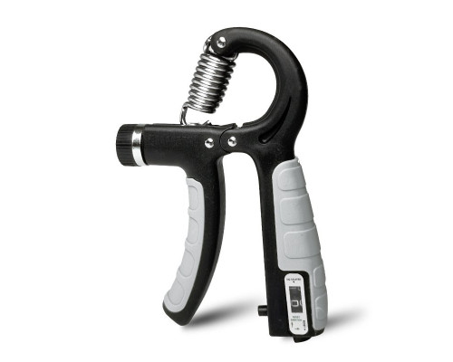 Пружинный эспандер со счетчиком (серый)