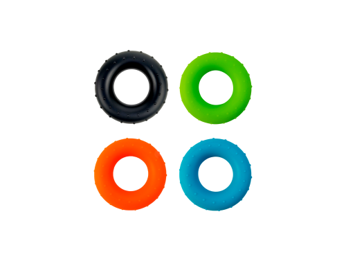 Набор круглых кистевых резиновых эспандеров для рук (4 цвета)