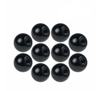Гайка фиксатор, заглушка шар пластиковый D30 с резьбой М8, 10 шт