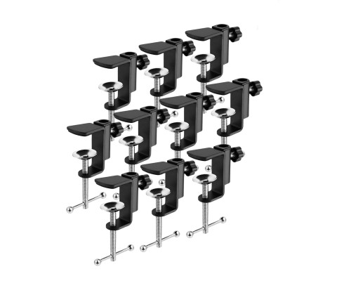 Струбцина настольная для пантографа, черная, 10 шт