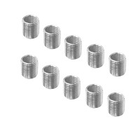 Резьбовая гайка переходник с внешней резьбой М10 и внутренней резьбой М8, высота 10 мм, 10 шт