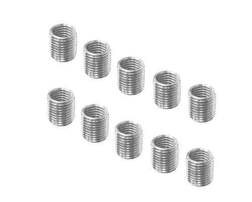 Резьбовая гайка переходник с внешней резьбой М10 и внутренней резьбой М8, высота 10 мм, 10 шт