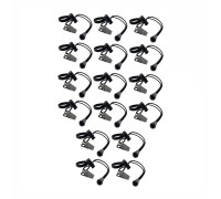 Крепление прищепка на резинке с фиксатором для фотофона, металл, 16 шт