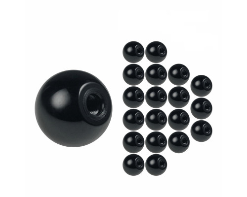 Гайка фиксатор, заглушка шар пластиковый D30 с резьбой М8, 20 шт