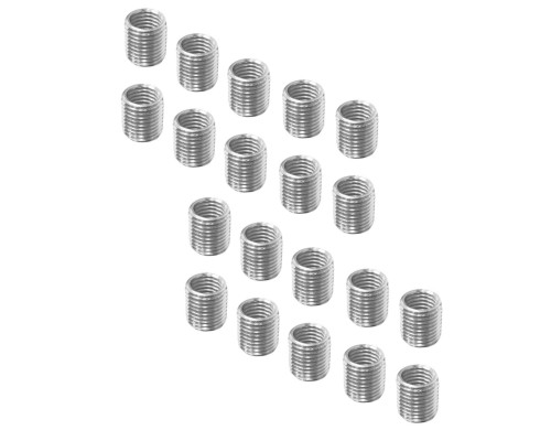 Резьбовая гайка переходник с внешней резьбой М10 и внутренней резьбой М8, высота 10 мм, 20 шт