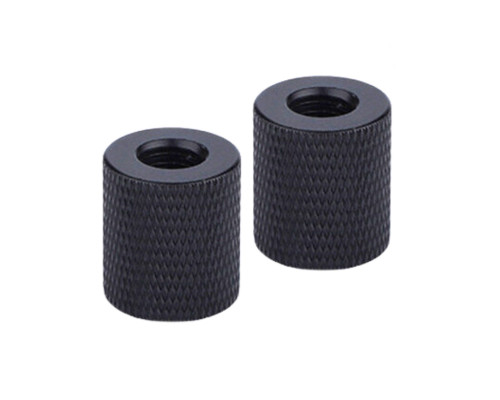 Переходник с резьбой 1/4"(F)-М8, черный, 2 шт