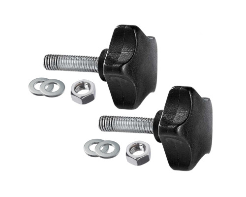 Крепежный комплект: 2 винта барашка M8x30, 2 гайки и 4 шайбы