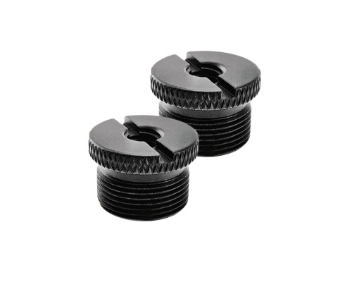 Переходник металлический черный, резьба 5/8(M)-1/4(F), 2 шт