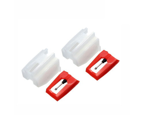 Игла звукоснимателя для виниловых проигрывателей для пластинок, 2 шт