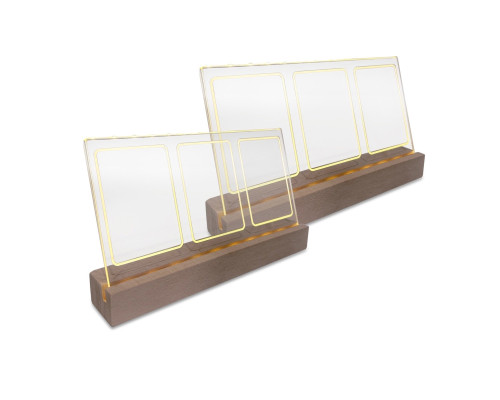 Фоторамка с подсветкой для 3 фото Instax, 2 шт