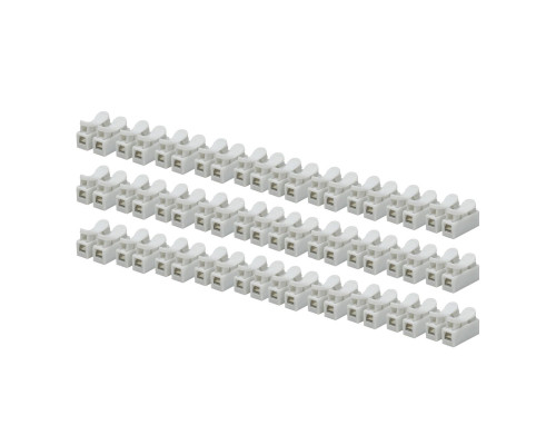Клемма пружинная соединительная 2х контактная, белая, 30 шт