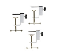 Струбцина настольная белая для пантографа, 3 шт