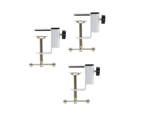 Струбцина настольная белая для пантографа, 3 шт