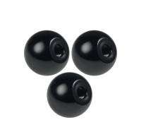 Гайка фиксатор, заглушка шар пластиковый D30 с резьбой М8, 3 шт