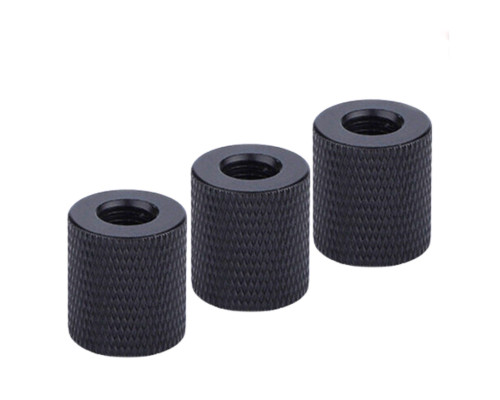 Переходник с резьбой 1/4"(F)-М8, черный, 3 шт