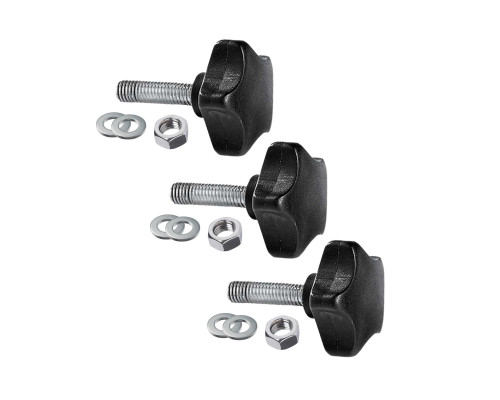 Крепежный комплект: 3 винта барашка M8x30, 3 гайки и 6 шайб