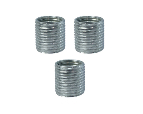 Резьбовая гайка переходник с внешней резьбой М12 и внутренней резьбой М10, высота 12 мм, 3 шт