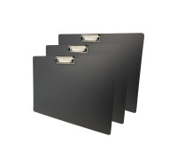 Планшет для бумаги а4 горизонтальный с зажимом, 3 шт