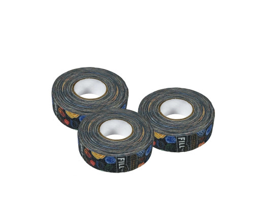 Хоккейная лента для клюшки, принт, ширина 2.5см, длина 18м, 3 шт
