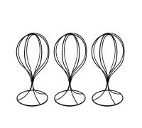 Подставка для головного убора, металлическая, цвет черный, 3 шт