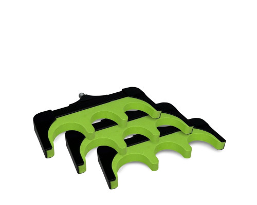 Держатель для удочек, 3 места, с резьбовым креплением, цвет зеленый, 3 шт