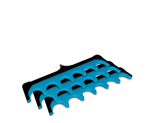 Держатель для удочек, 6 мест, с резьбовым креплением, цвет синий, 3 шт