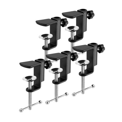 Струбцина настольная для пантографа, черная, 5 шт