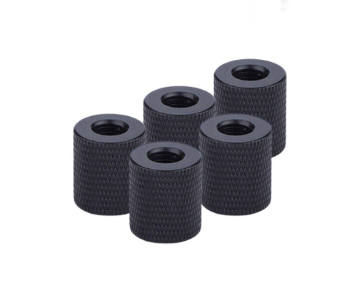 Переходник с резьбой 1/4"(F)-М8, черный, 5 шт