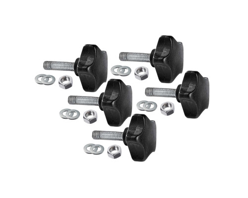 Крепежный комплект: 5 винтов барашков M8x30, 5 гаек и 10 шайб