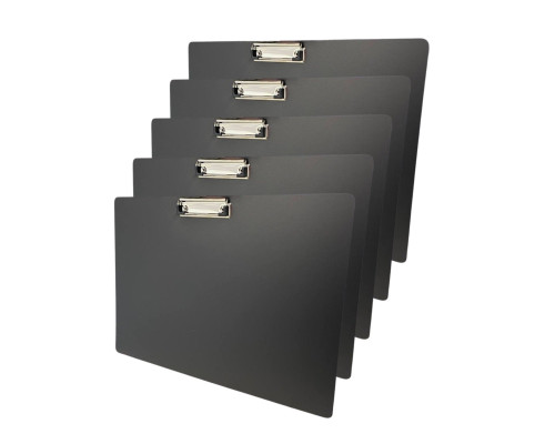 Планшет для бумаги A4 горизонтальный с зажимом, 5 шт