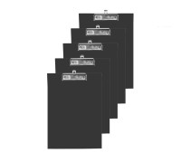 Планшет для бумаги A4 вертикальный с зажимом, 5 шт