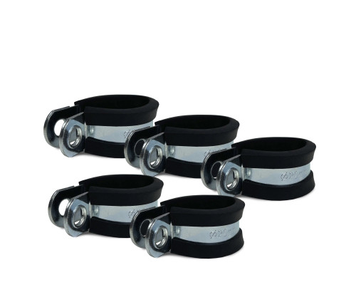 Хомут-скоба Руббер диаметр 20 мм с резиновым уплотнителем оцинкованная сталь, 5 шт