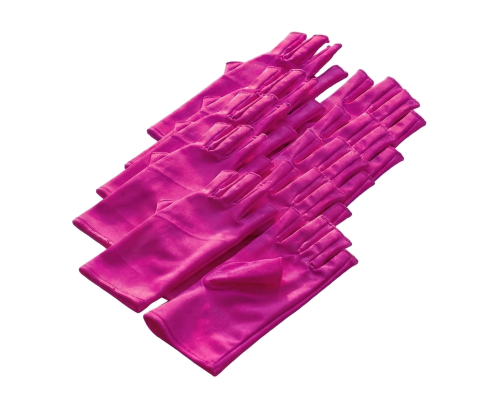 Перчатки для защиты кожи от УФ излучения для маникюра, цвет розовый, 5 пар