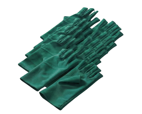 Перчатки для защиты кожи от УФ излучения для маникюра, цвет изумрудный, 5 пар