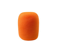 Ветрозащитная насадка для микрофона, поролоновая, цвет оранжевый