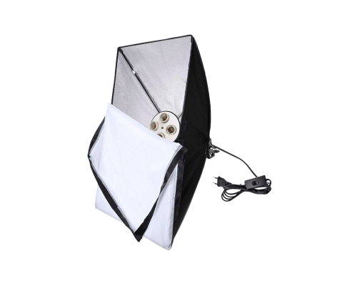 Светоотражающий софтбокс 60х88 см с держателем на 4 лампочки