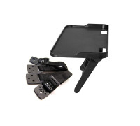 Регулируемая полка H-01 с бортиками, подставка для роутера, приставки и 2 страховочных ремня для телевизора 