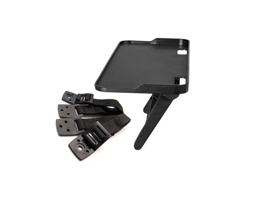 Регулируемая полка H-01 с бортиками, подставка для роутера, приставки и 2 страховочных ремня для телевизора 