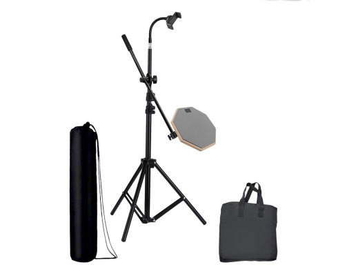 Пэд 8" для барабанщика на стойке JBH-63PAD-DT-В2 с гибким держателем для телефона и сумками для переноски