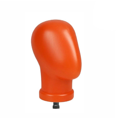 Манекен головы безликий, цвет терракот, с резьбой крепления 1/4