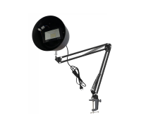 Прожектор светодиодный 20Вт с настольным креплением NBS-BCAP и черным защитным плафоном на усиленной струбцине