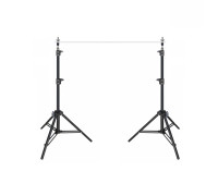 Напольные усиленные стойки 2LS-V для горизонтальной планки фотофона с отверстием под винт