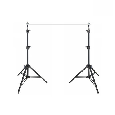 Напольные усиленные стойки 2LS-V для горизонтальной планки фотофона с отверстием под винт