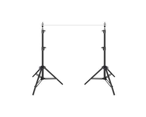 Напольные усиленные стойки 2LS-V для горизонтальной планки фотофона с отверстием под винт