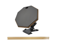 Тренировочный пэд 8" на прищепке PR1 с шарнирным креплением и 2 барабанными палочками 5A