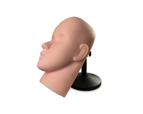 Манекен тренировочный для наращивания ресниц на настольной подставке