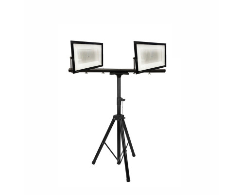 Светодиодные прожекторы 200 Вт, 2 шт, на строительном штативе 502M-4PRJ