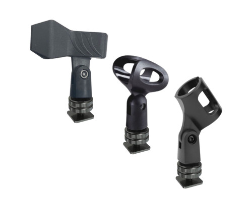 Набор из 3 держателей для микрофонов с креплением холодный башмак