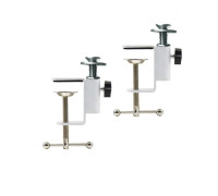 Крепление лежанки для кота на подоконник, 2 белые струбцины в комплекте